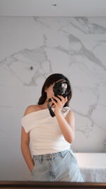 [Premium] Satin Irregular Top - Image 3