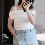 [Premium] Satin Irregular Top - Image 4