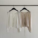 [Premium] Gentle Mood Tie Blouse