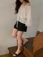 [Premium] Gentle Mood Tie Blouse - Image 8