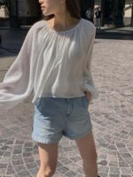 [Premium] Gentle Mood Tie Blouse - Image 23