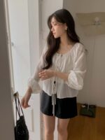 [Premium] Gentle Mood Tie Blouse - Image 29