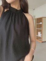 [Premium] Halter Linen Blouse - Image 22