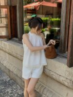 [Premium] Halter Linen Blouse - Image 3