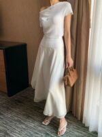 [Premium] Cloudline Off-Shoulder Knit Top - Image 27