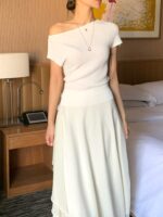 [Premium] Cloudline Off-Shoulder Knit Top - Image 25