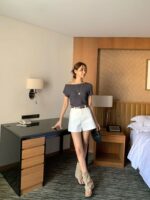 [Premium] Cloudline Off-Shoulder Knit Top - Image 9