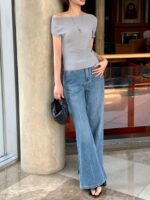 [Premium] Cloudline Off-Shoulder Knit Top - Image 20