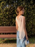 [Premium] Cloud Veil Asymmetric Top - Image 9