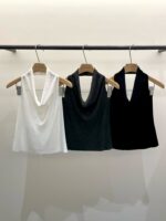 [Premium] French Halter Drape Vest - Image 20