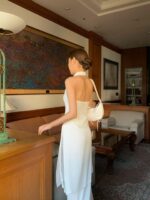 [Premium] French Halter Drape Vest - Image 18