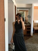[Premium] French Halter Drape Vest - Image 12