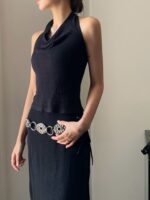 [Premium] French Halter Drape Vest - Image 13
