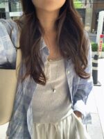 [Premium] Checked Wrinkle Shirt - Image 2