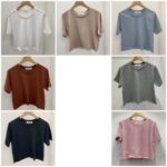 Rolled Crop Plain Tee - Image 21