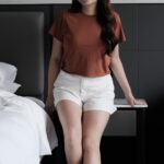 Rolled Crop Plain Tee - Image 13