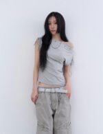 Twin Ribbons Eyelet Top - Image 17
