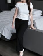Twin Ribbons Eyelet Top - Image 4