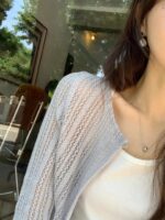OUNCE Summer Knit Cover Cardigan - Image 10