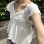 OUNCE Reese Shirring Blouse