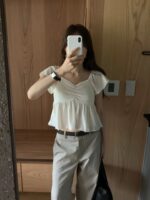 OUNCE Reese Shirring Blouse - Image 6
