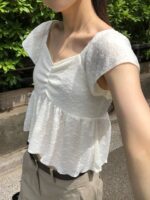 OUNCE Reese Shirring Blouse - Image 8