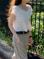 OUNCE Reese Shirring Blouse - Image 12