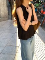 OUNCE Pleats Flare Sleeveless Top - Image 6