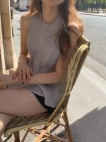 OUNCE Pleats Flare Sleeveless Top - Image 30