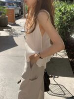OUNCE Pleats Flare Sleeveless Top - Image 22
