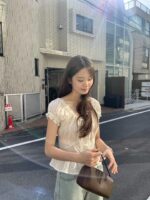 OUNCE Petite Flower Ribbon Blouse - Image 9