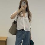 OUNCE Mellow Frill Crop Blouse