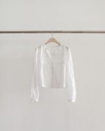 OUNCE Mellow Frill Crop Blouse - Image 10