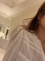 OUNCE Mellow Frill Crop Blouse - Image 4