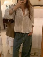 OUNCE Mellow Frill Crop Blouse - Image 6