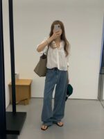 OUNCE Mellow Frill Crop Blouse - Image 8