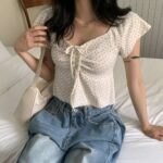 Milk Tea Dottie Top