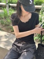 Layered Lace Tee - Image 5