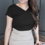 Ribbed Wrap Top