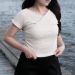 Ribbed Wrap Top - Image 7