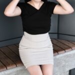 Ribbed Wrap Top - Image 3
