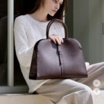 BLANC LARGE - BURGUNDY BROWN