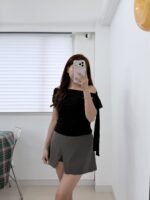 Side Ribbon Offshoulder Top - Image 7