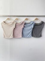 Soft Drape Rib Top - Image 9