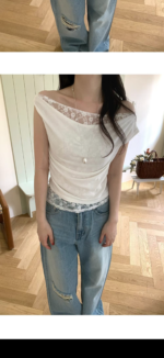 Layered Lace Tee - Image 24