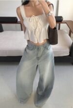 French Lace Bow Top - Image 11