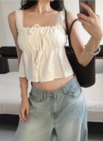 French Lace Bow Top - Image 13
