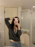 [Premium] OUNCE Mia Deep V Seamless Cardigan - Image 4