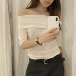 [Premium] OUNCE Le Off-Shoulder Tee