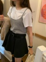 [Premium] OUNCE Layered Raccoon Sleeveless Knit - Image 8